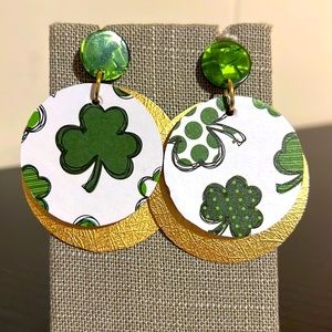 St. Patrick’s Day around earrings